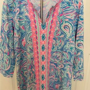 Lilly Pulitzer Karina Tunic UPF Pastel Paisley